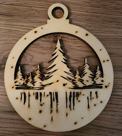 Standard Laser Cut Wood Ornaments