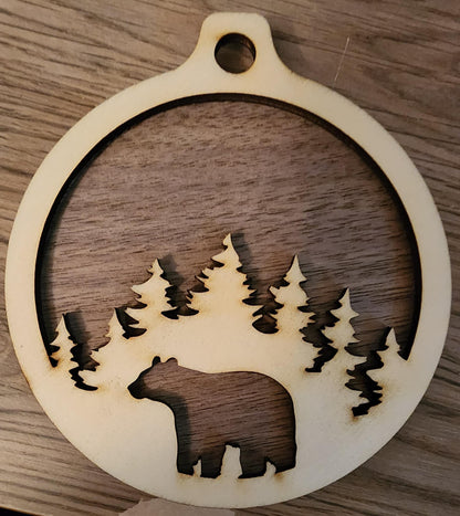Standard Laser Cut Wood Ornaments