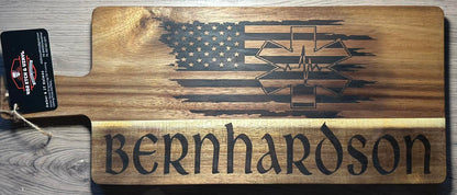 Customized Wood Burned Charcuterie Board