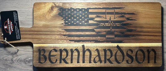 Customized Wood Burned Charcuterie Board