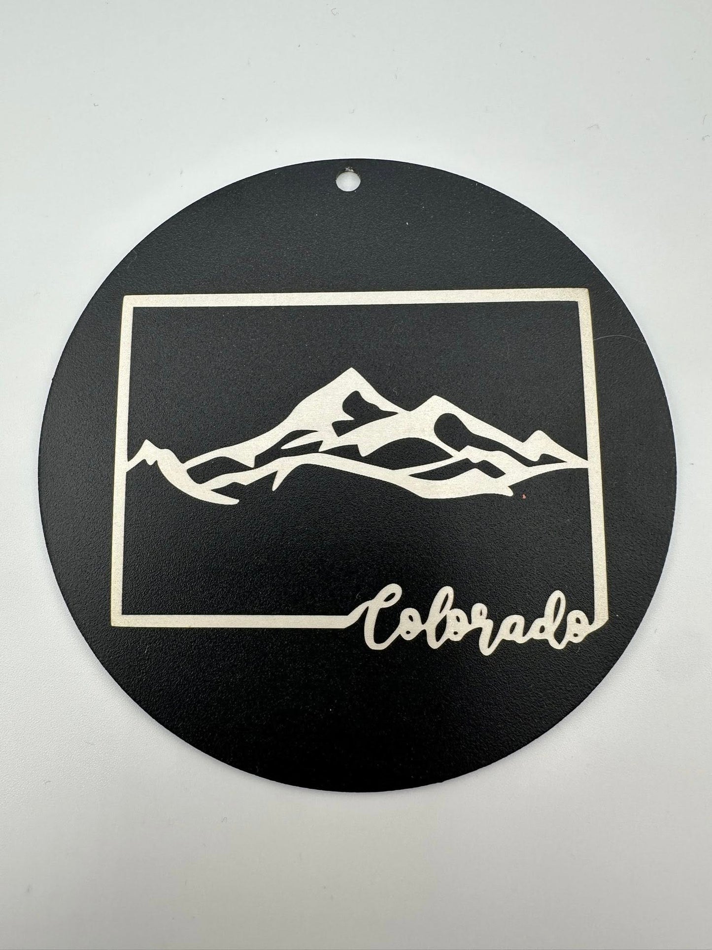 Laser Engraved Black Powder Coated Wind Chime