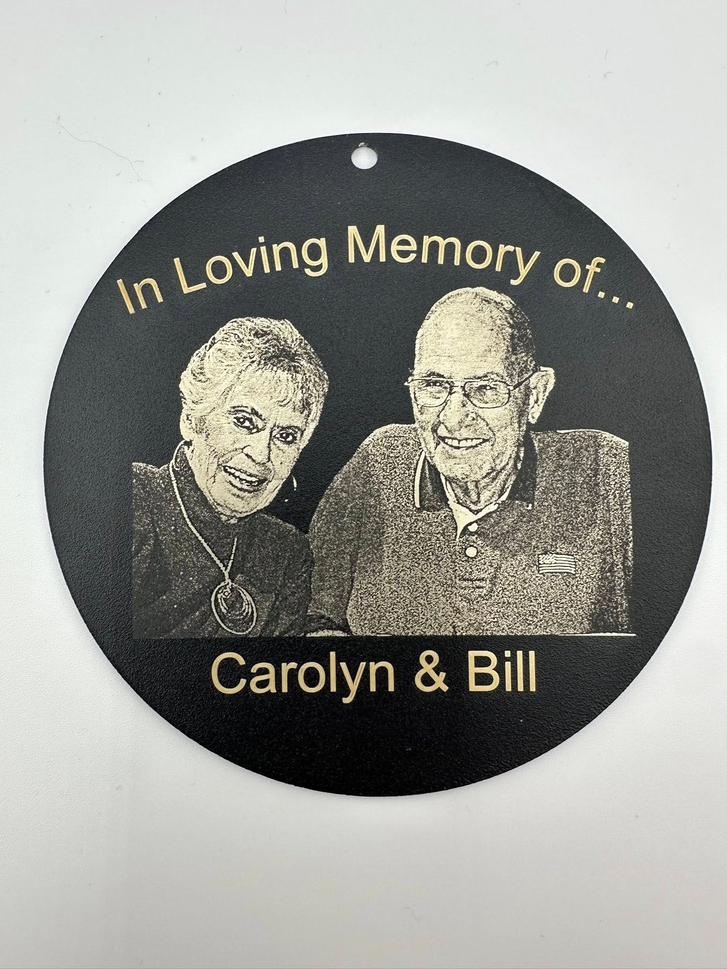 Laser Engraved Black Powder Coated Wind Chime