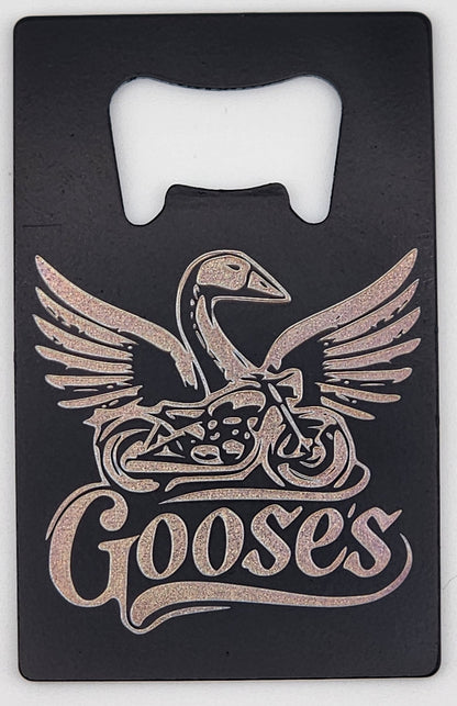 Black Powder Coated Stainless Steel Bottle Opener - Personalized