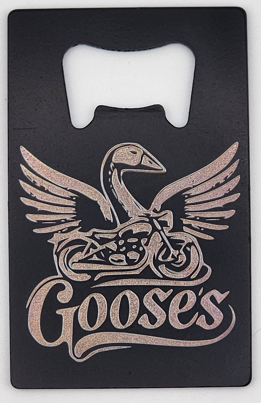 Black Powder Coated Stainless Steel Bottle Opener - Personalized